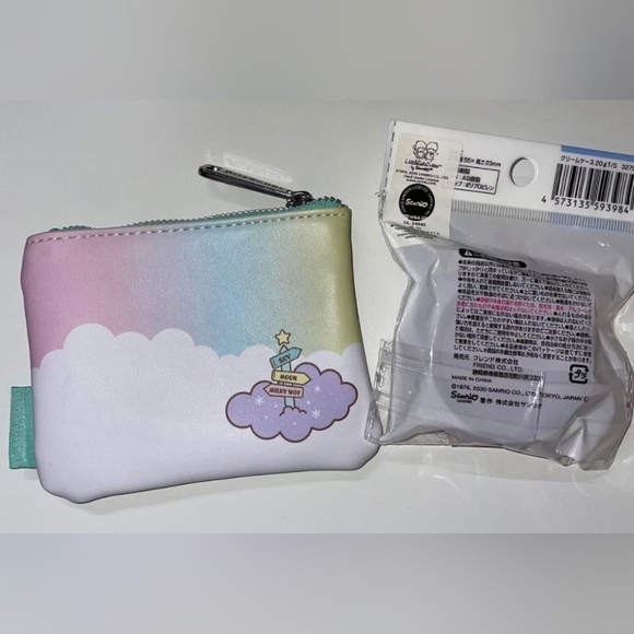 Loungefly Hello Kitty Sanrio Coin Purse, Cream Case, Stickers, and Pouch Bundle - Picture 2 of 4